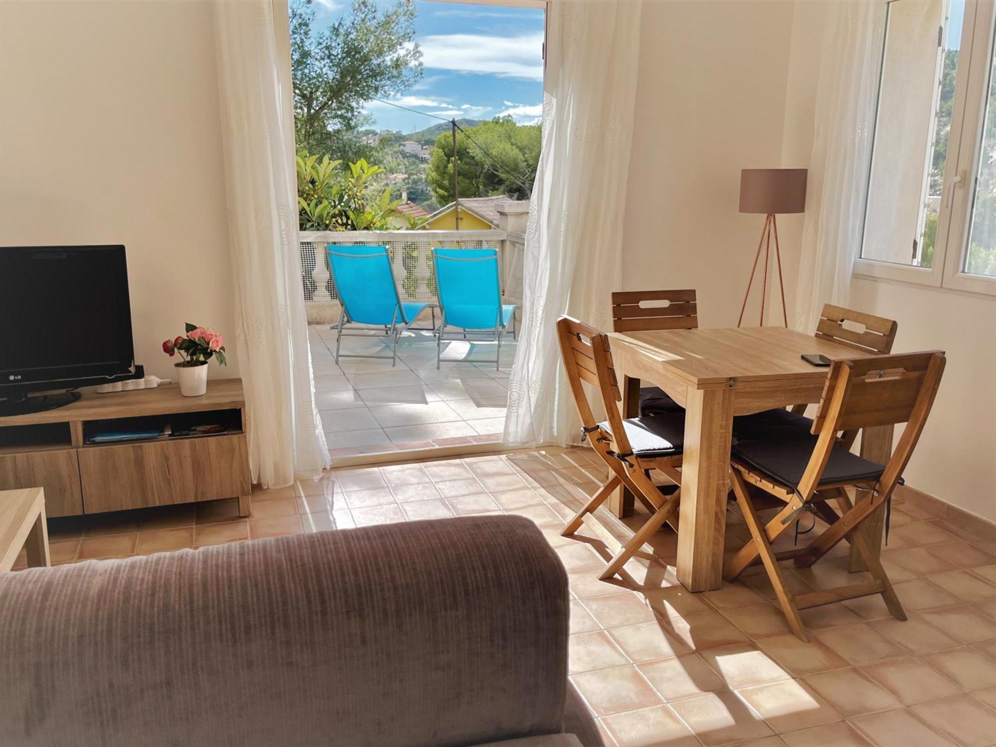 La Casa Calanquaise - Mer A 250M Accessible A Pied - T2 Spacieux Independant - Terrasse Ombragee 앙수에-라-레돈느 외부 사진