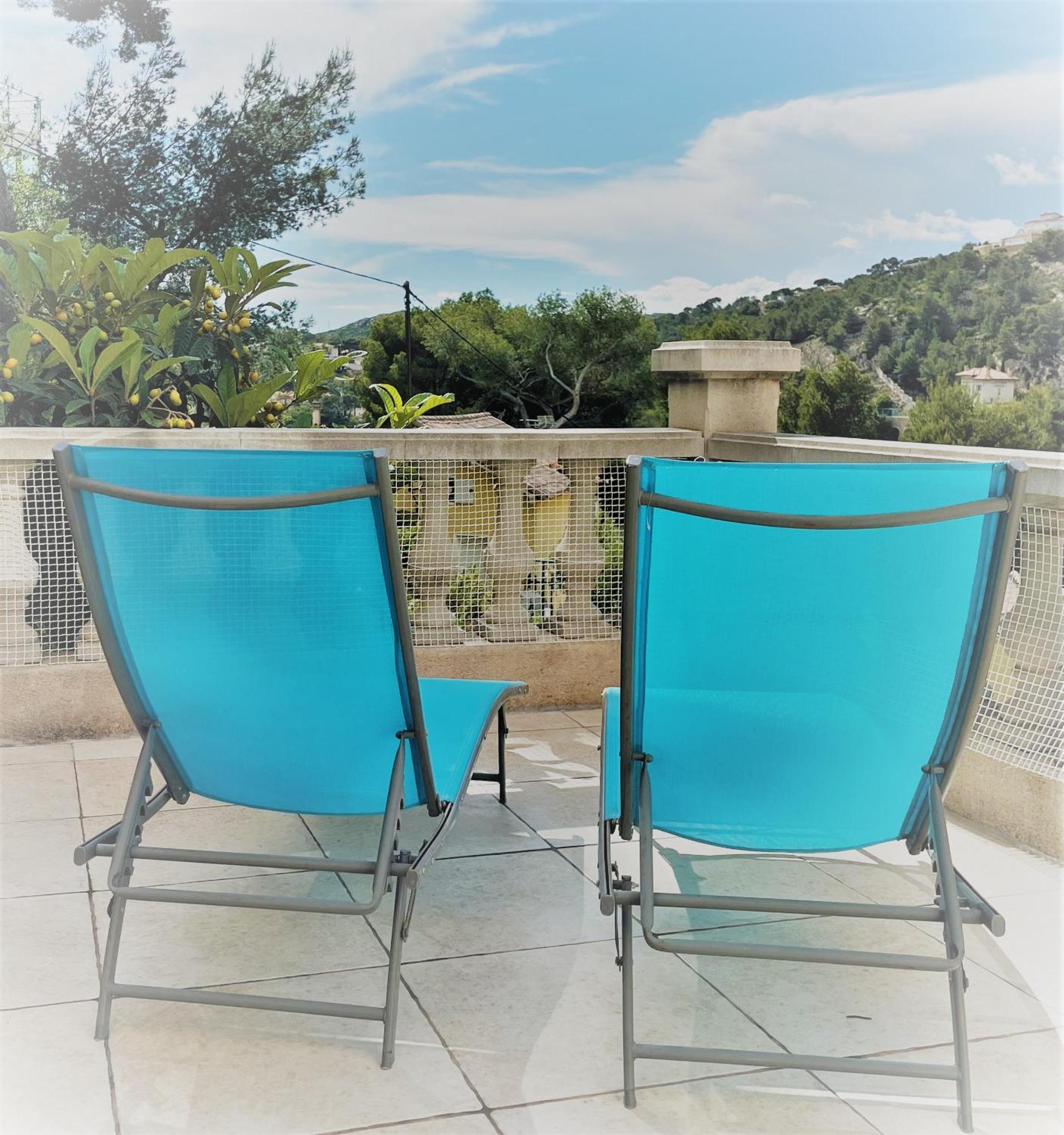 La Casa Calanquaise - Mer A 250M Accessible A Pied - T2 Spacieux Independant - Terrasse Ombragee 앙수에-라-레돈느 외부 사진